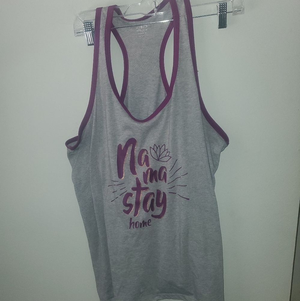 Athletic Works Gray Sleeveless Tank Top